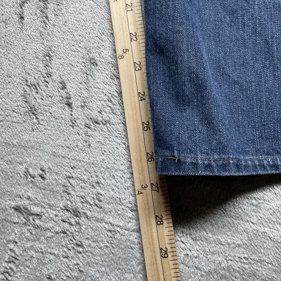 Guess Jeans Mens 30x27 Blue Medium Wash Relaxed Straight Rowland Fit Baggy - Picture 9 of 9